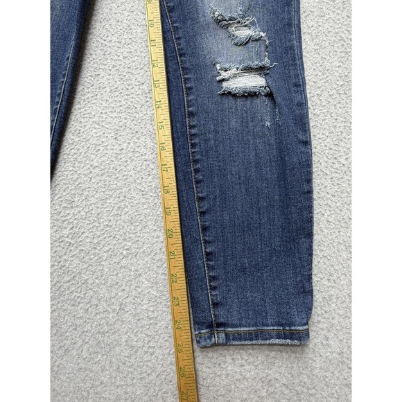 Judy Blue Jeans Womens 30 Blue JB8271‎ DK Relaxed Fit Distressed Stretch Denim - Picture 3 of 12